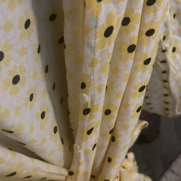 NWOT never worn Ganni Daisy Wrap top. - Picture 7 of 7